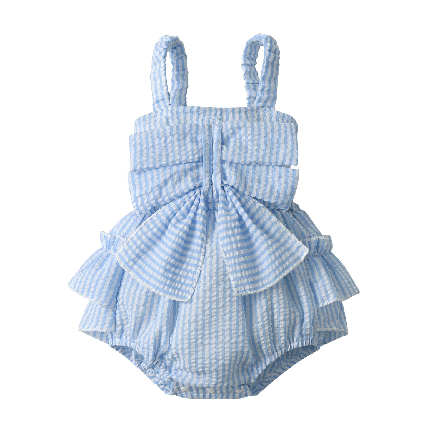 Zauberhafter Baby Mädchen Romper mit Rüschen & Schleife