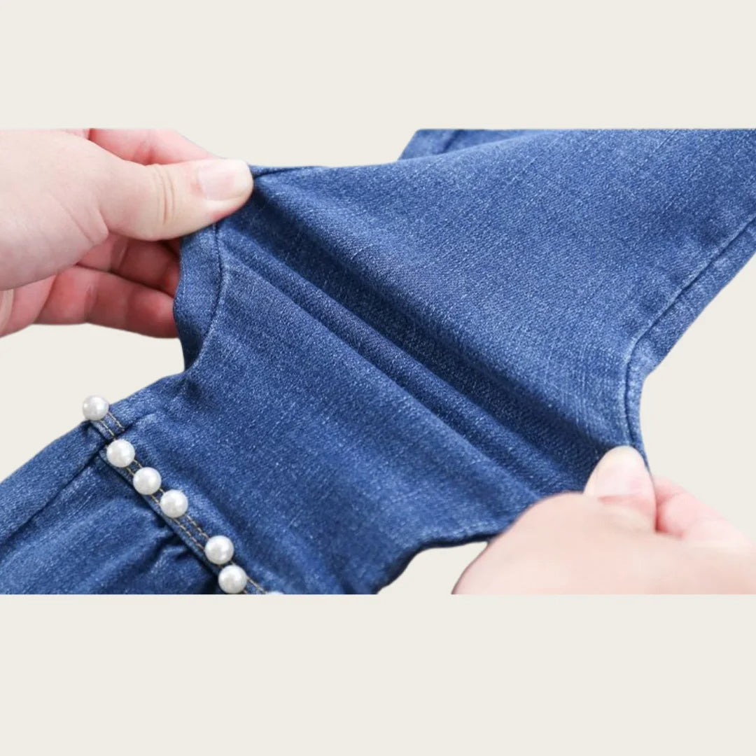 Zauberhafte Kinder-Jeans "Fröhliche Schleifen"