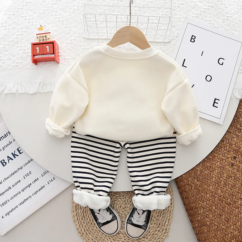 Trendiges 2-Teiler Kinder Outfit für Jungen mit Cartoon-Motiv