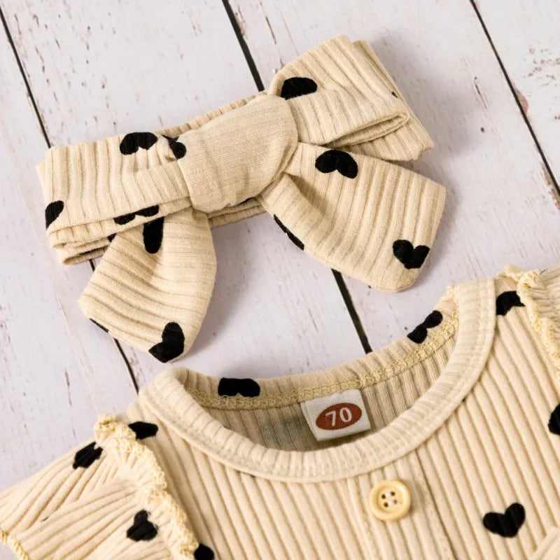 Baby Set 3-teilig für Mädchen | Sweet Heart