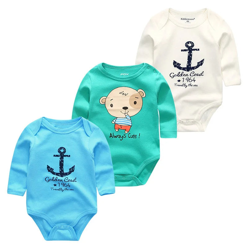 3 Bodys Langarm für Jungen