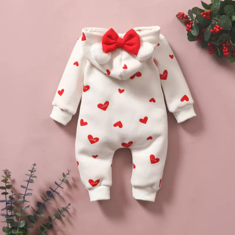 Baby Overall mit Kapuze | Little Sweet Heart
