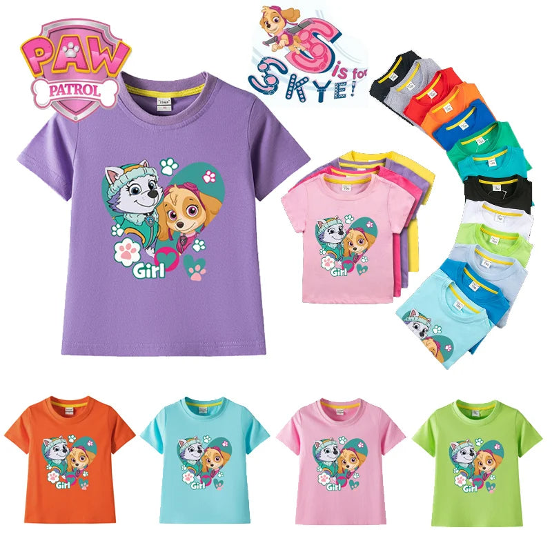 Paw Patrol Mädchen T-Shirt in verschiedenen Farben