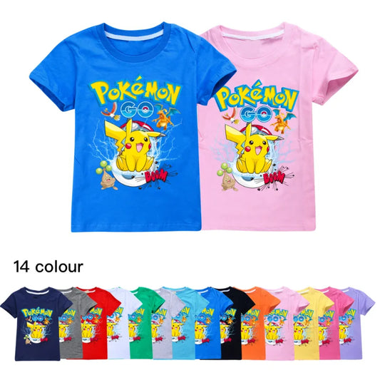 Pokemon T-Shirt für Jungen & Mädchen in verschiedenen Farben