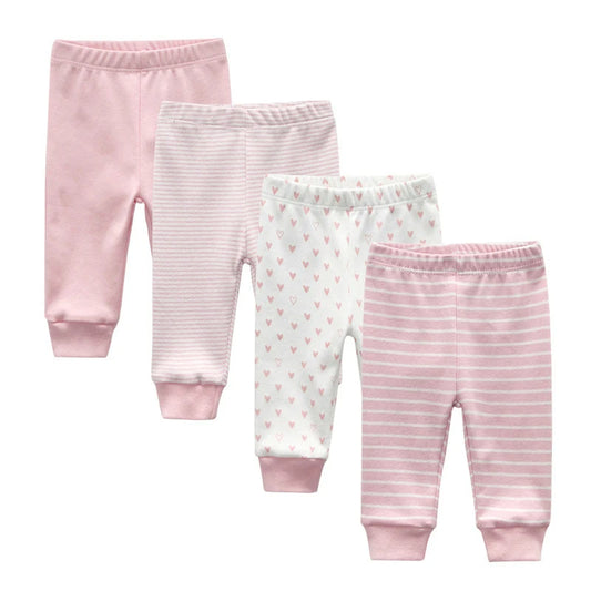 4 Jersey Hosen für Mädchen | Babyhosen in verschiedenen Designs