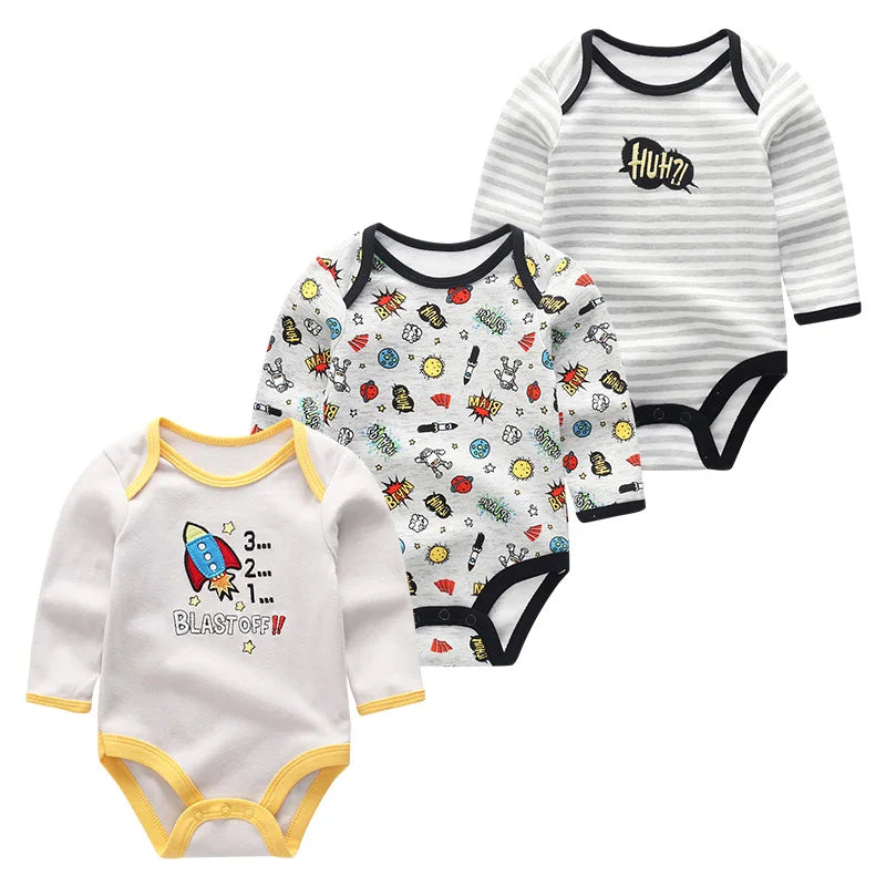 3 Bodys Langarm für Jungen