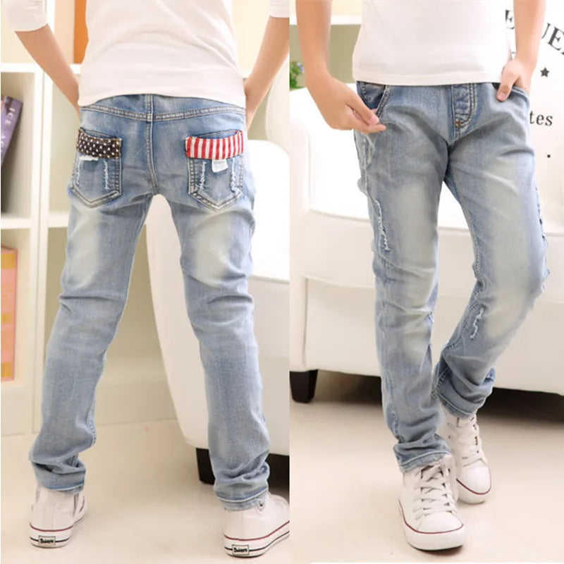 Jeanshose Light Denim mit Hosenbund