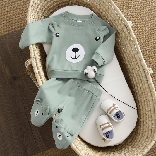 Baby Set 2-teilig Bär in 3 verschiedenen Farben