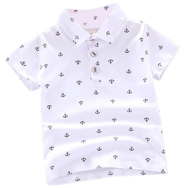 Poloshirt mit Anker-Motiven in verschiedenen Farben
