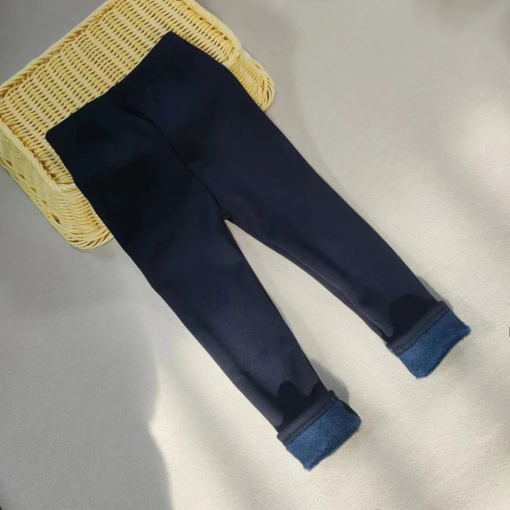 Leggings gefüttert einfarbig für Mädchen