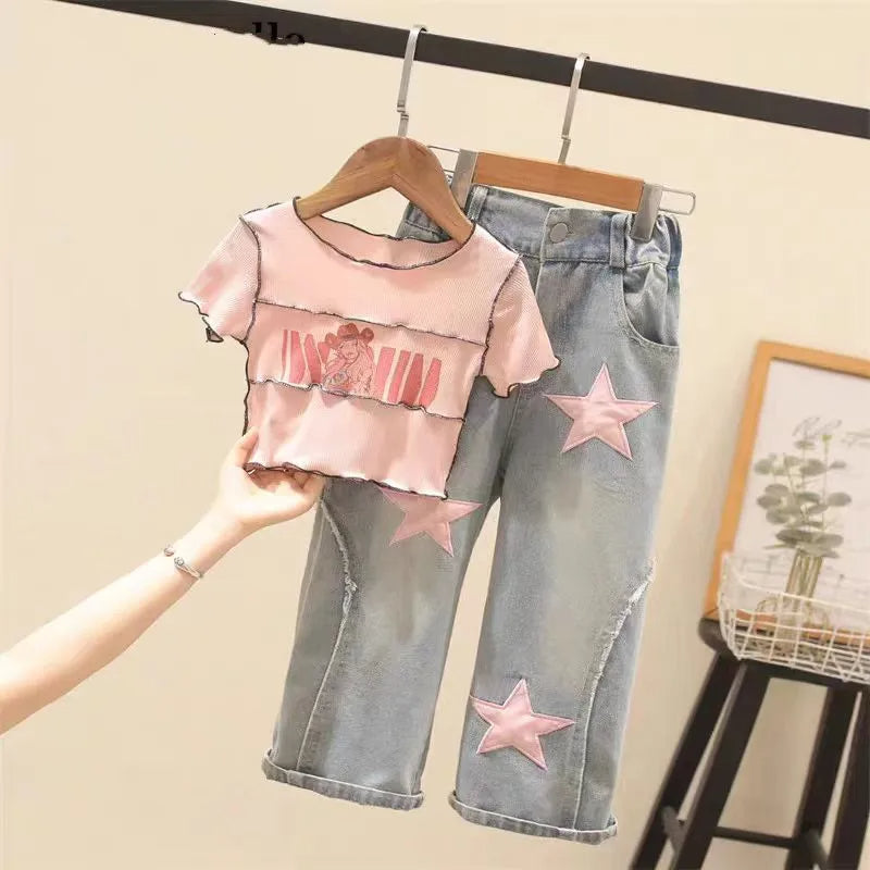Sternchen-Set: Stylisches 2-teiliges Outfit für Mädchen