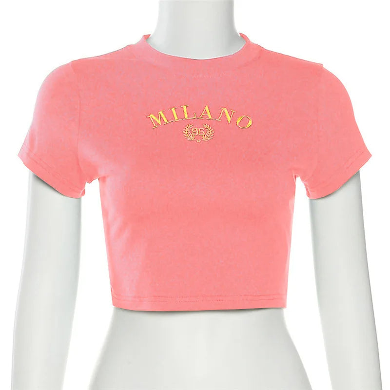 Milano Crop T-Shirt – Trendige Jugendmode für Mädchen & Teenager
