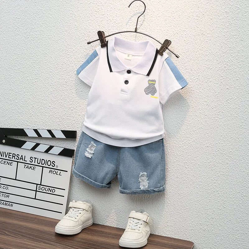 Sommer-Outfit für Jungen 2-teilig in modernen Designs