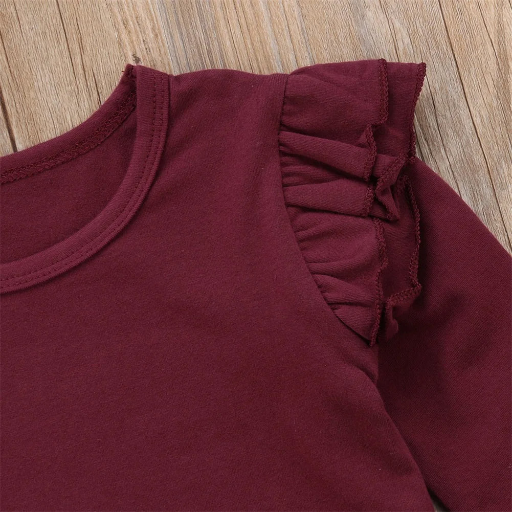 3ER PACK Pullover | Einfarbig mit Rüschen