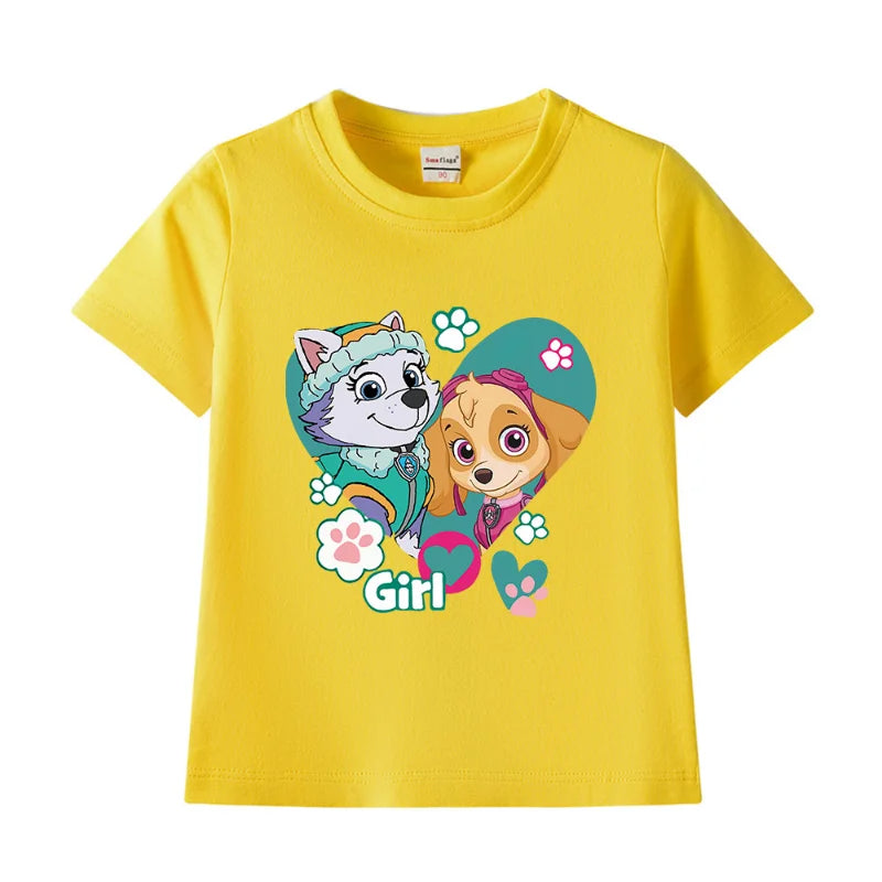 Paw Patrol Mädchen T-Shirt in verschiedenen Farben