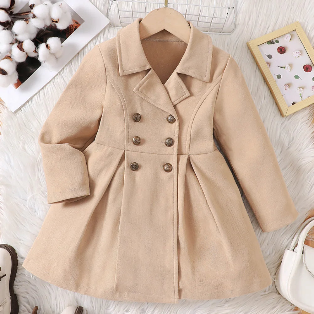 Eleganter Kinder-Trenchcoat für Mädchen