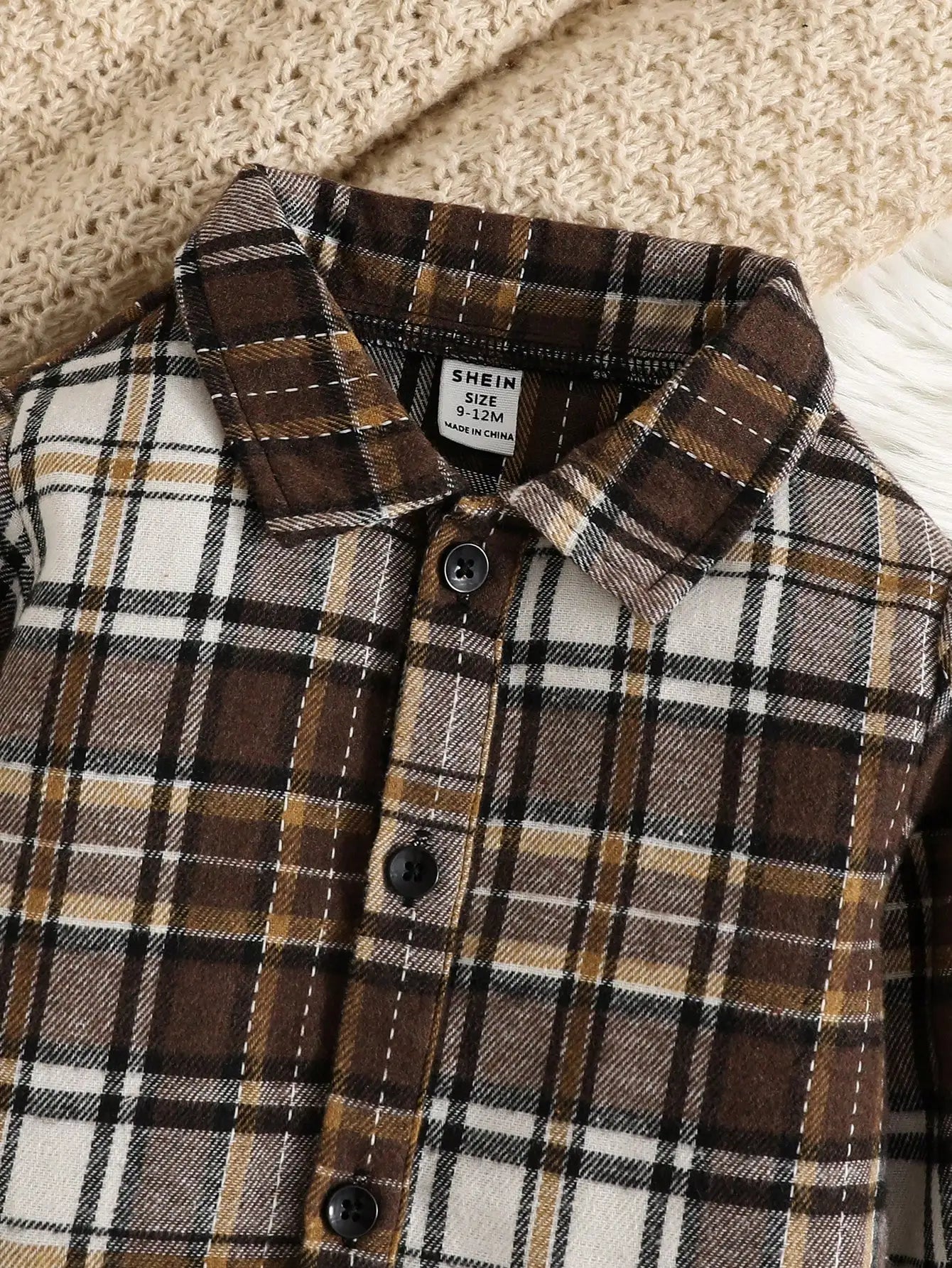 2-teiliges Set für Jungen: Kord-Latzhose & Flanellhemd
