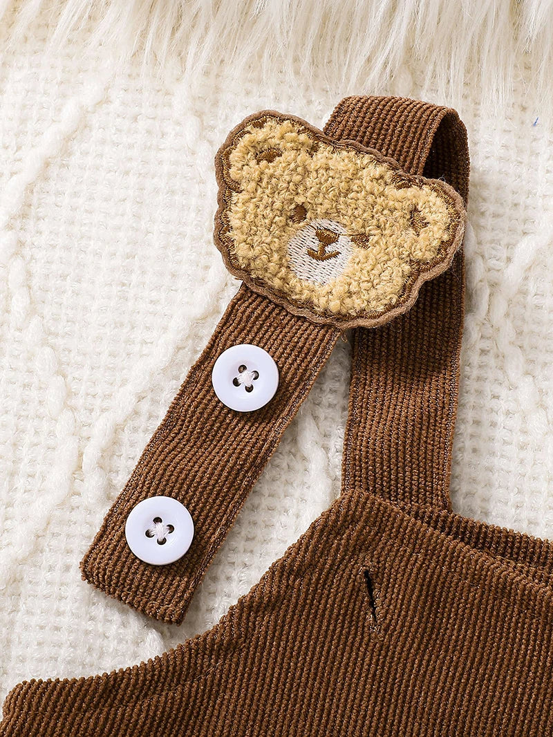 Kuschelweiches Bären-Abenteuer Set | Body & Kleid für Mädchen