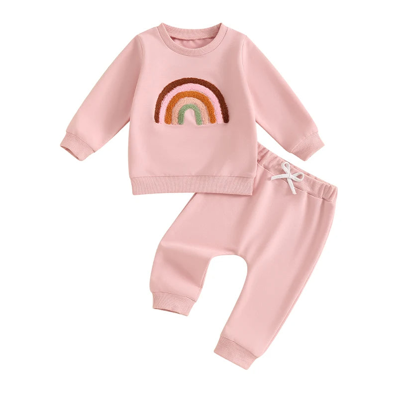 Baby Set 2-teilig für Mädchen | Regenbogen