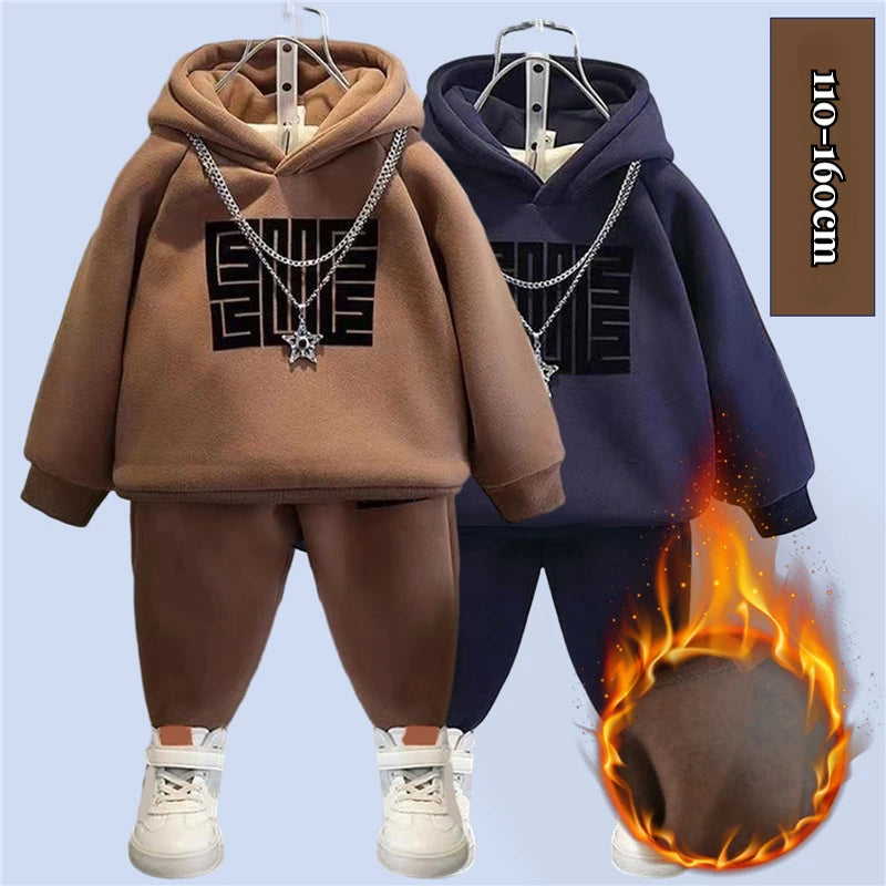 Kuscheliger Kinder-Hoodie-Set "Winterzauber"