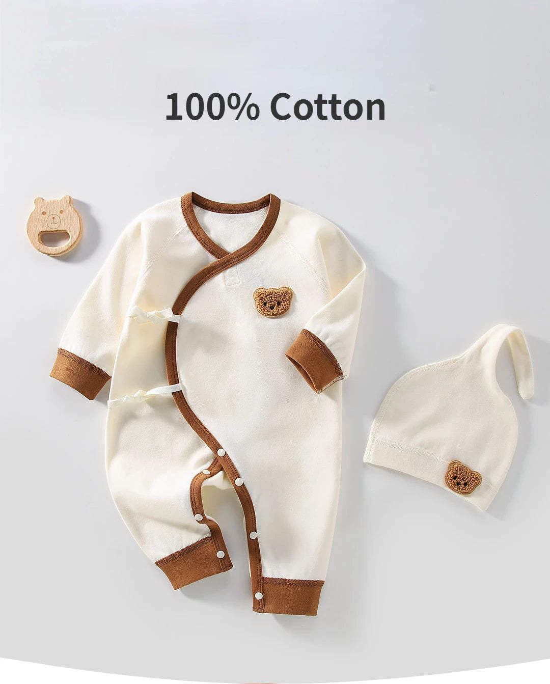 Kuschelweicher Baby-Strampler "Bärenzauber" mit Mütze