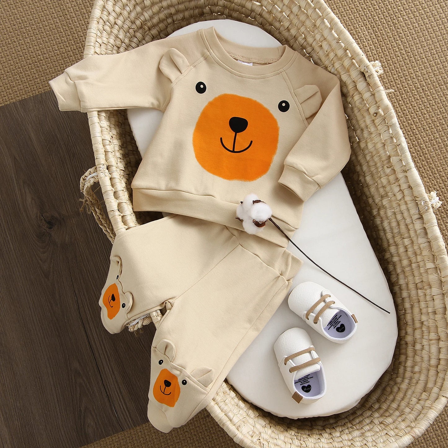 Baby Set 2-teilig Bär in 3 verschiedenen Farben