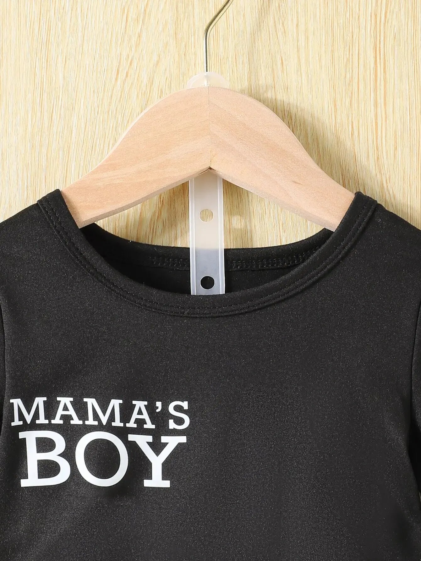 Set 2-teilig für Babys & Kleinkinder | Mama's Boy Kurz in Schwarz