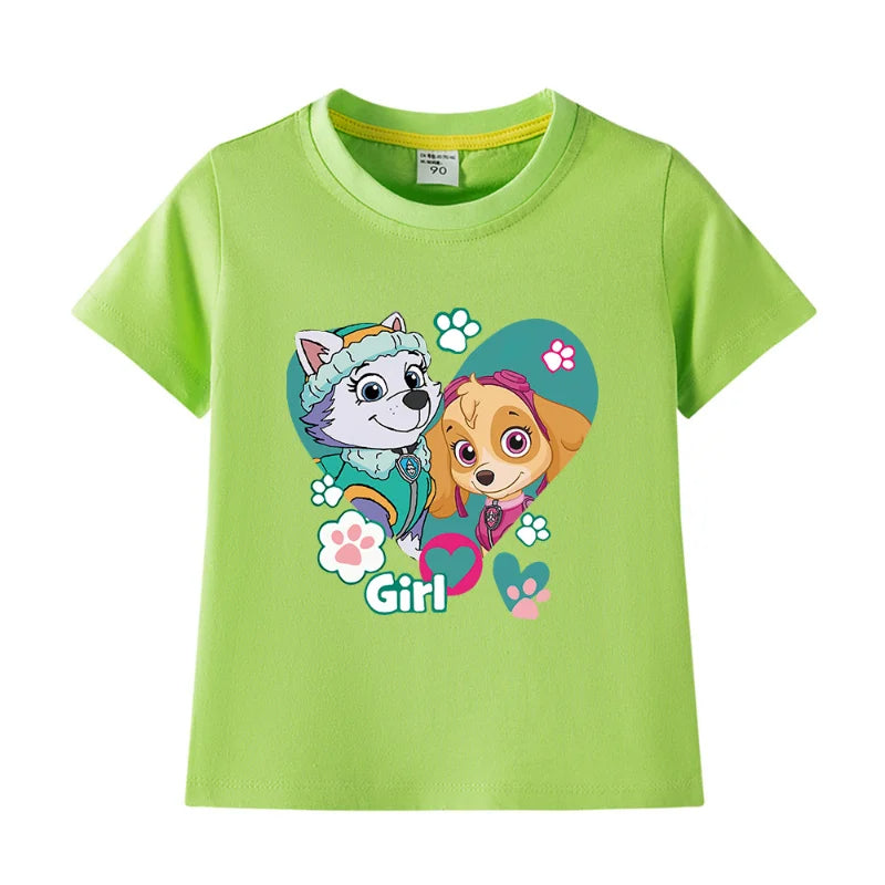 Paw Patrol Mädchen T-Shirt in verschiedenen Farben