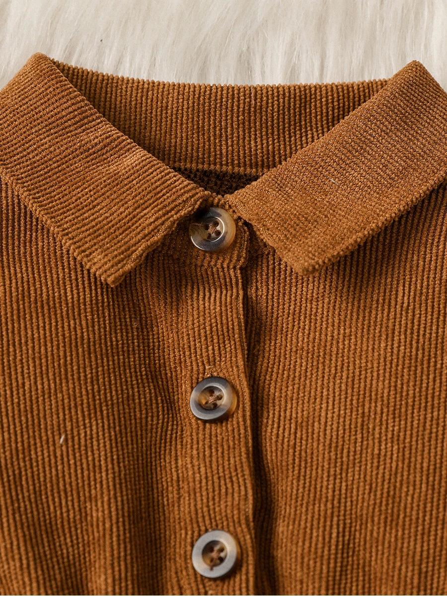 Zauberhaftes Cord-Kleid für Mädchen