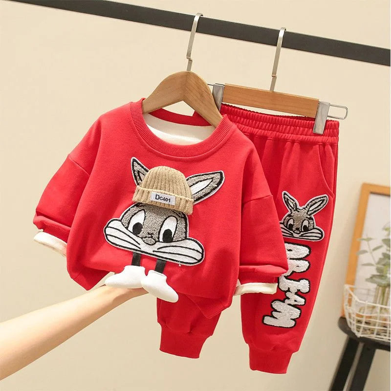Stylisches 2-Teiler Kinder Outfit für Jungen mit Cartoon-Motiv