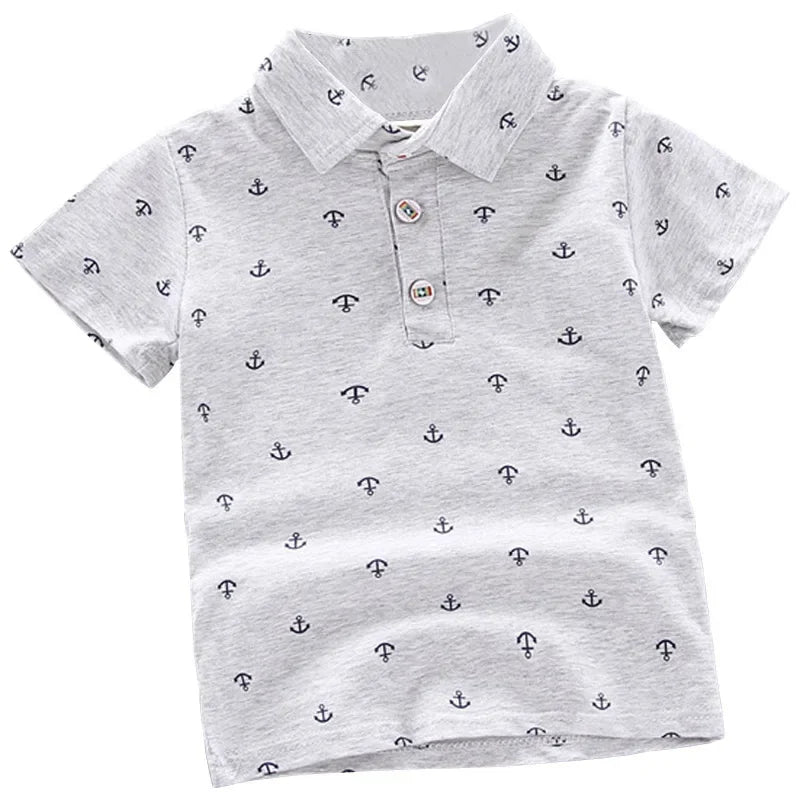 Poloshirt mit Anker-Motiven in verschiedenen Farben