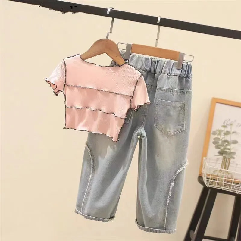 Sternchen-Set: Stylisches 2-teiliges Outfit für Mädchen