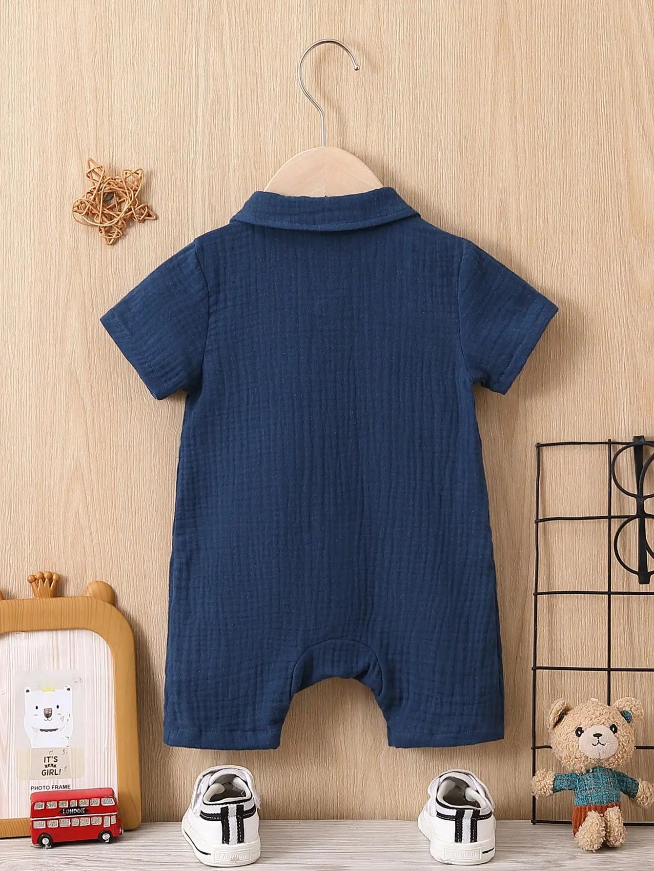 Musselin-Jungen-Overall „Kleiner Entdecker“