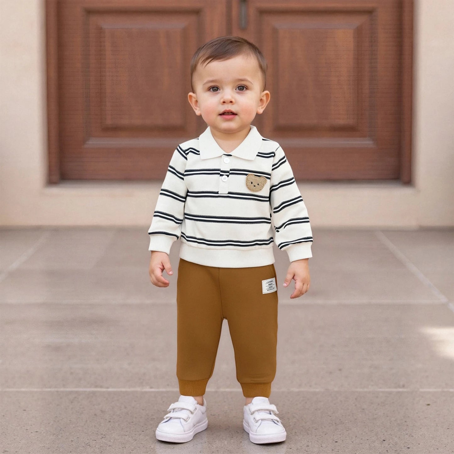 2-teiliges Kinder-Outfit mit Streifen-Shirt & Hose