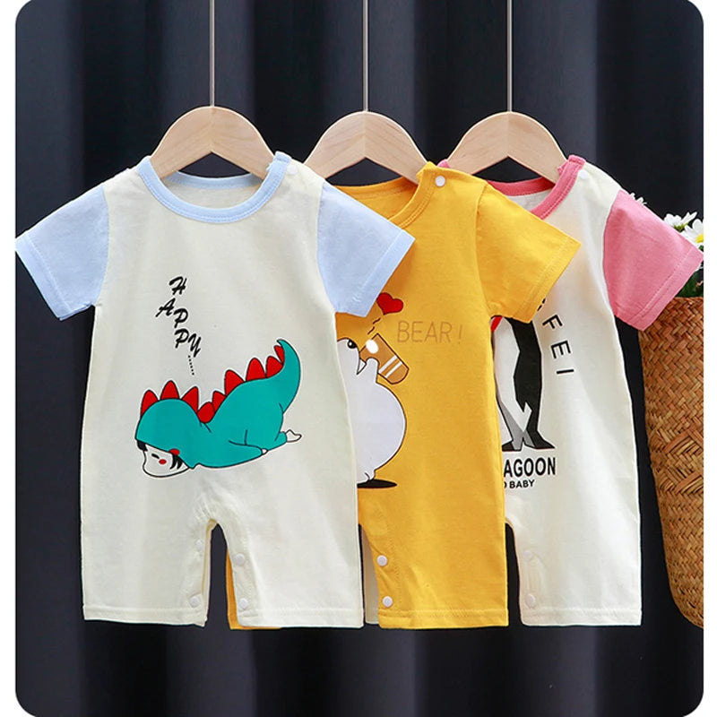 Kurzarm-Strampler „Little Explorer“ für Jungen