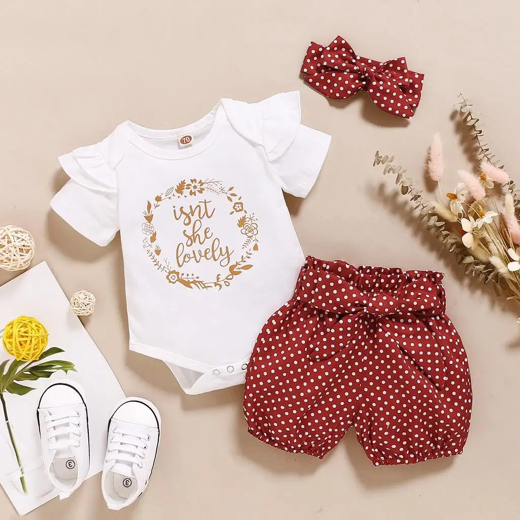 2-teiliges Baby Set für Mädchen: „Isn’t She Lovely“