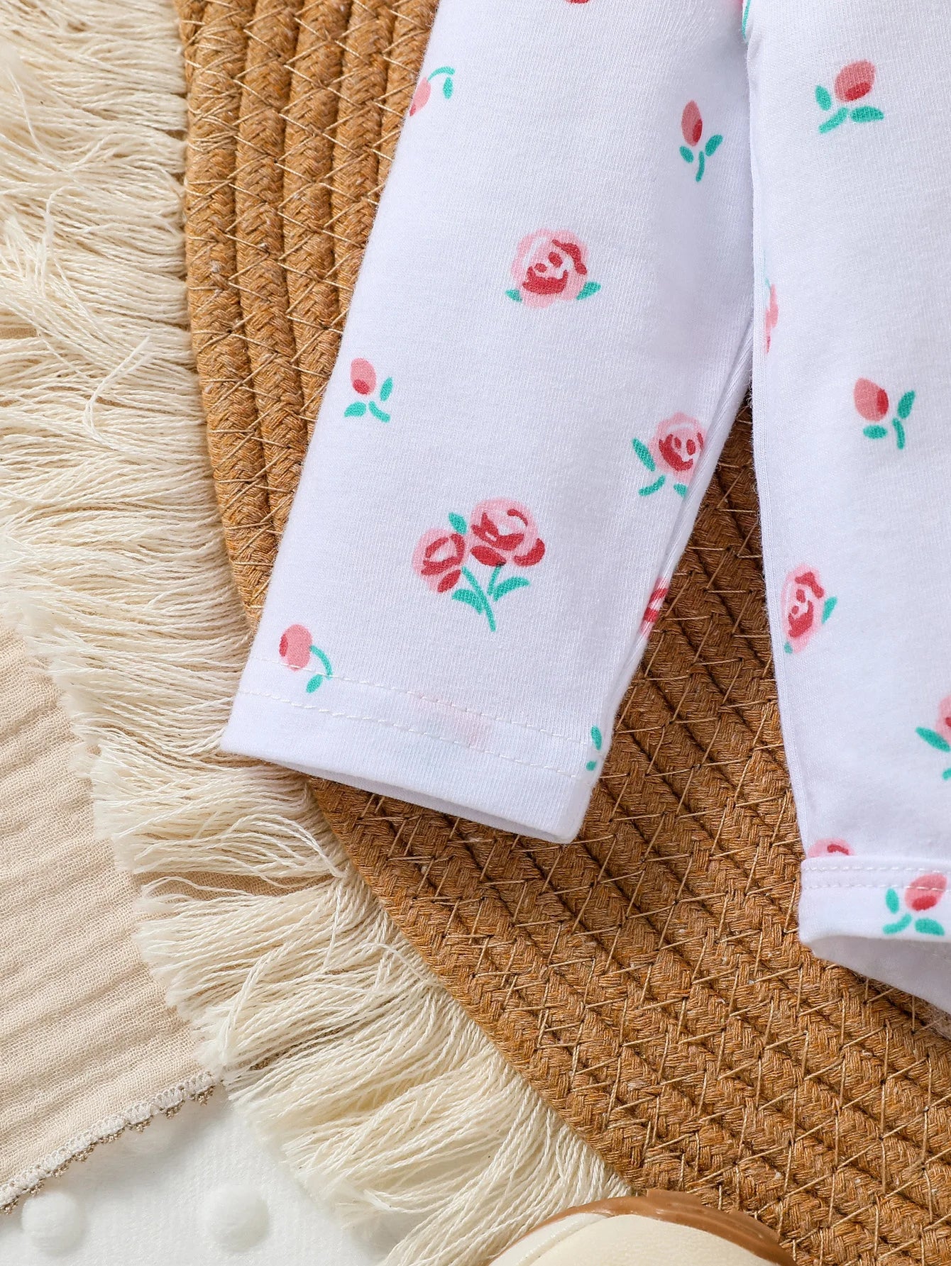 3-teiliges Baby-Outfit mit Body, Latzhose & Haarband