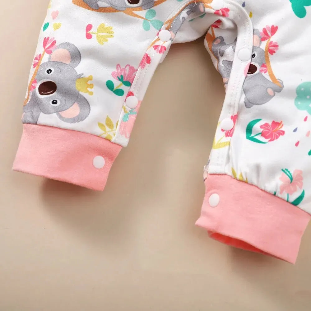 Overall mit Kopfband für Mädchen Koala
