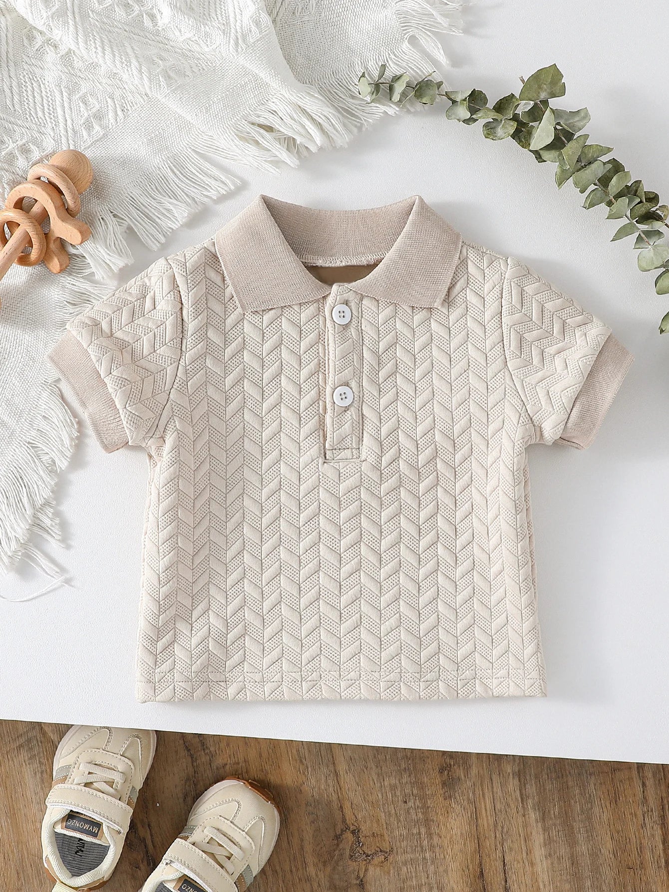 Strick-Polo-Oberteil für Jungen