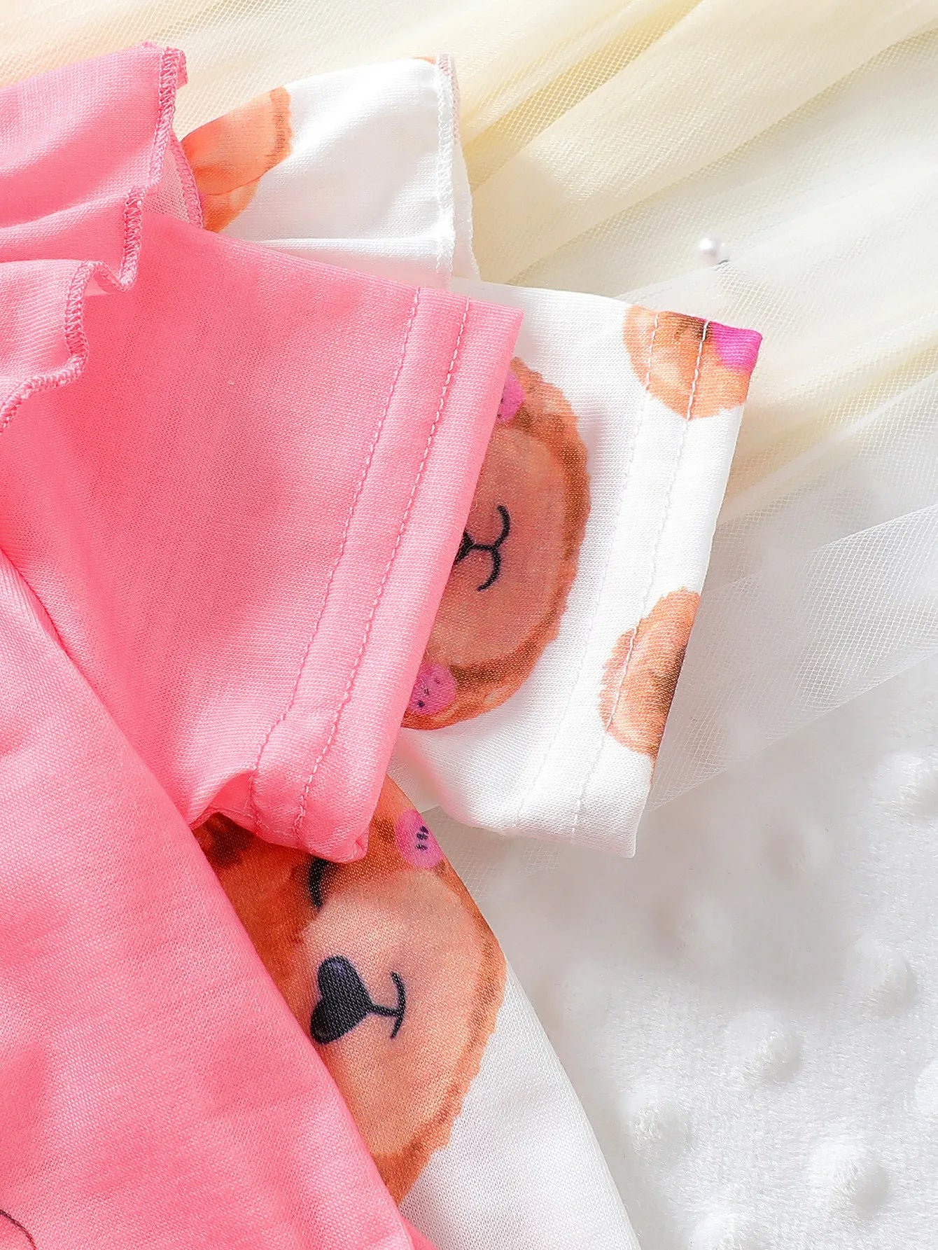 2er-Multipack Baby-Bodys für Mädchen mit Bärenmotiv