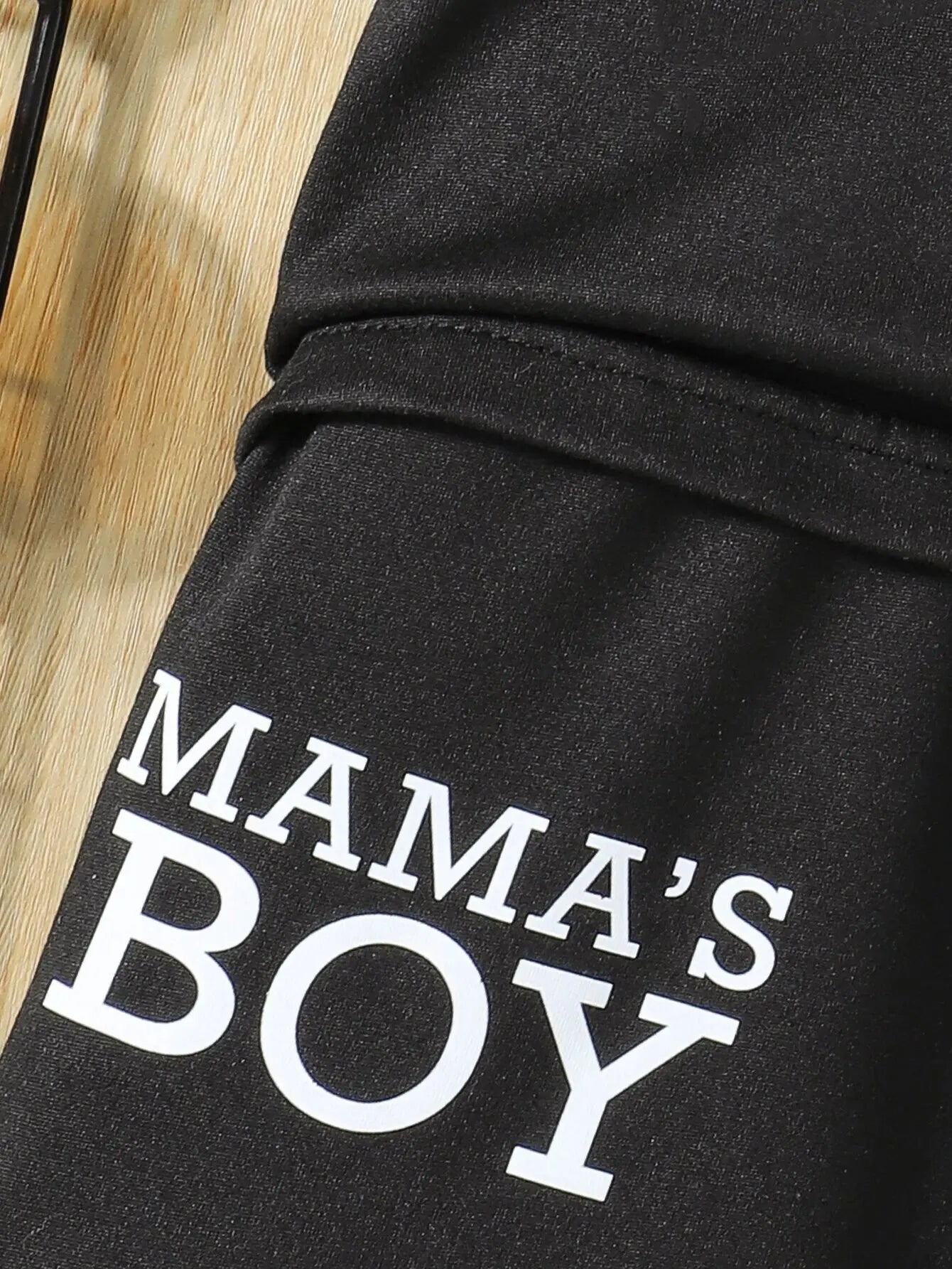 Set 2-teilig für Babys & Kleinkinder | Mama's Boy Kurz in Schwarz