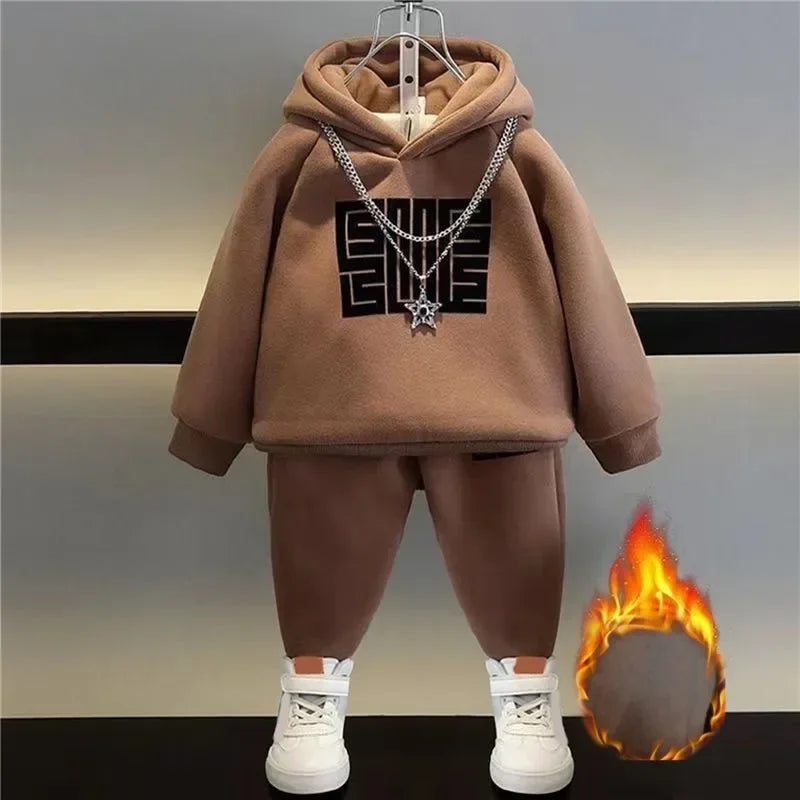 Kuscheliger Kinder-Hoodie-Set "Winterzauber"