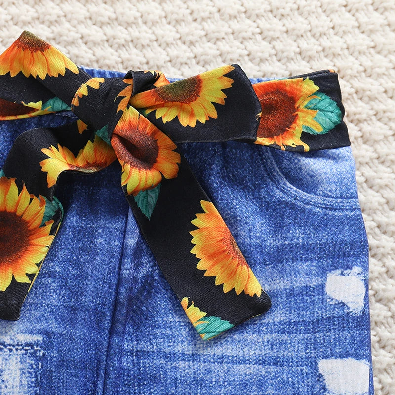 Strahlender Sonnenblumen-Traum – Set für Mädchen
