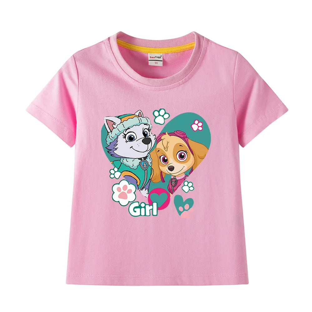 Paw Patrol Mädchen T-Shirt in verschiedenen Farben