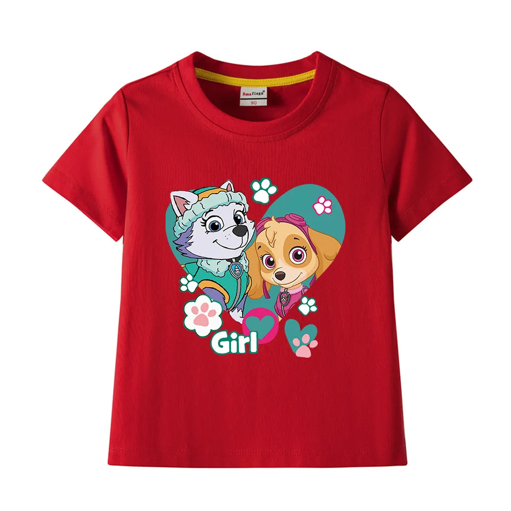 Paw Patrol Mädchen T-Shirt in verschiedenen Farben