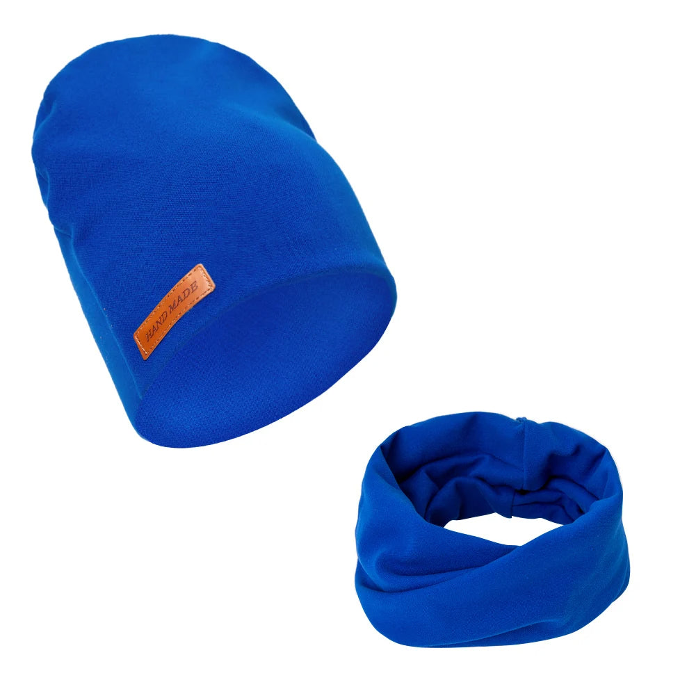 Handgemachtes Set aus Mütze & Halstuch für Kinder