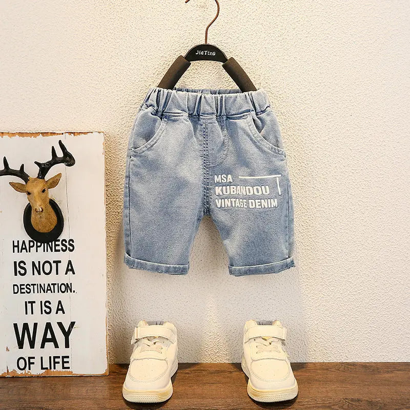 Kinder-Set „Urban Style“ – Bequemes T-Shirt & Jeans-Shorts