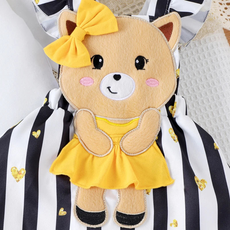 Baby Set 3-teilig für Mädchen | Kleiner Bär