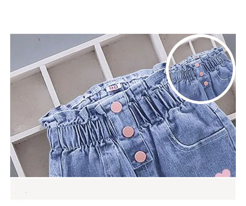 Modische Kinder-Jeans für Mädchen
