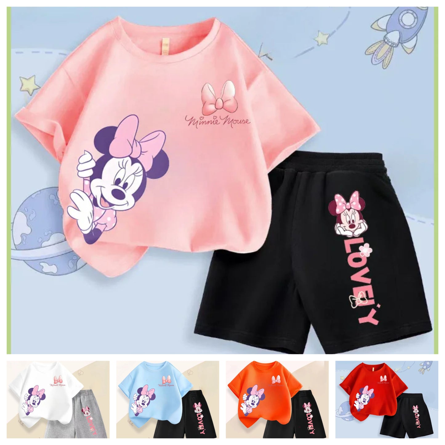 2-teiliges Kinder Set für Mädchen – Bequemes Outfit mit liebevollem Design